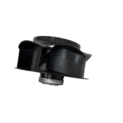 Side view of ebm-papst R2D280-RB06-01 centrifugal fan