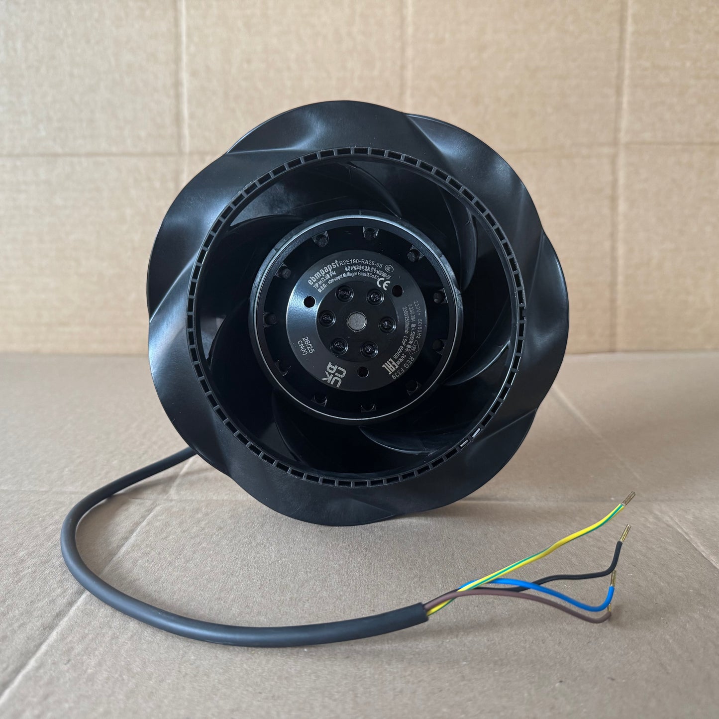 ebmpapst R2E190-RA26-05 230V 2352RPM 540m³/h Centrifugal Fan for Air Handling Systems