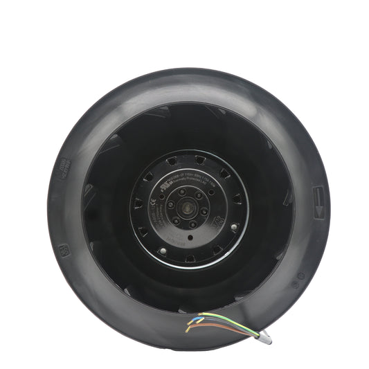 Front view of ebm-papst R2E220-AB08-12 centrifugal fan
