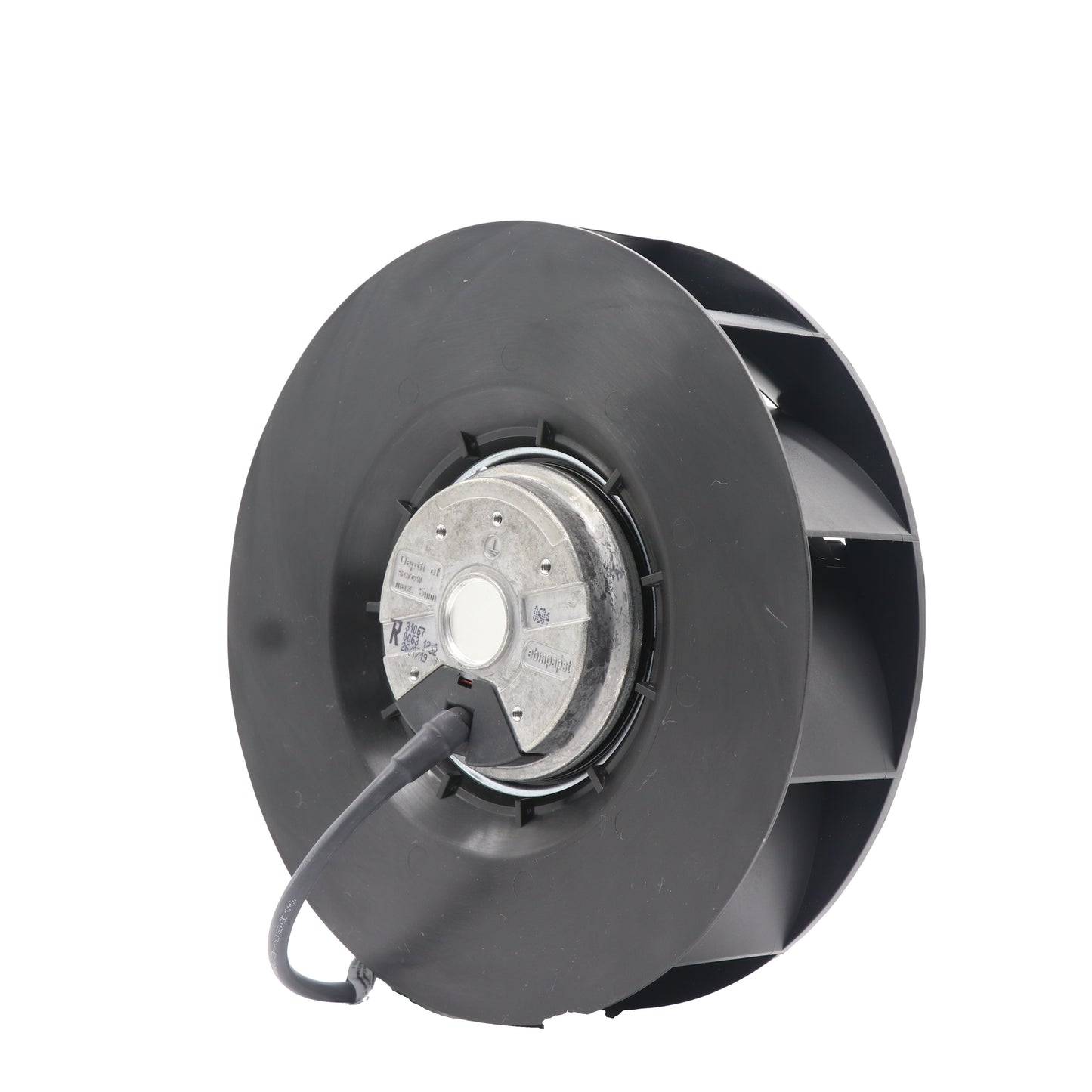 Back view of ebm-papst R2E220-AB08-12 centrifugal fan