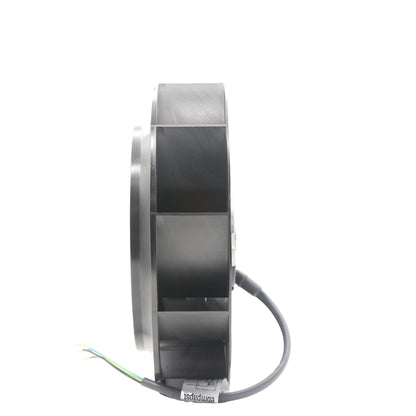 Side view of ebm-papst R2E220-AB08-12 centrifugal fan
