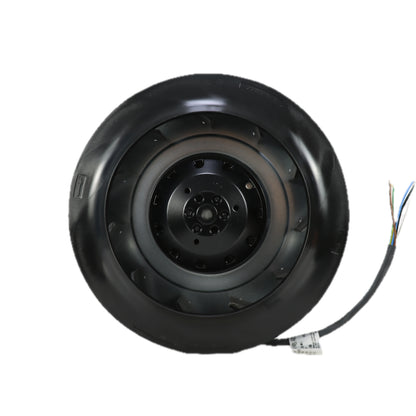 Front view of ebm-papst R2E225-AT51-14 industrial fan