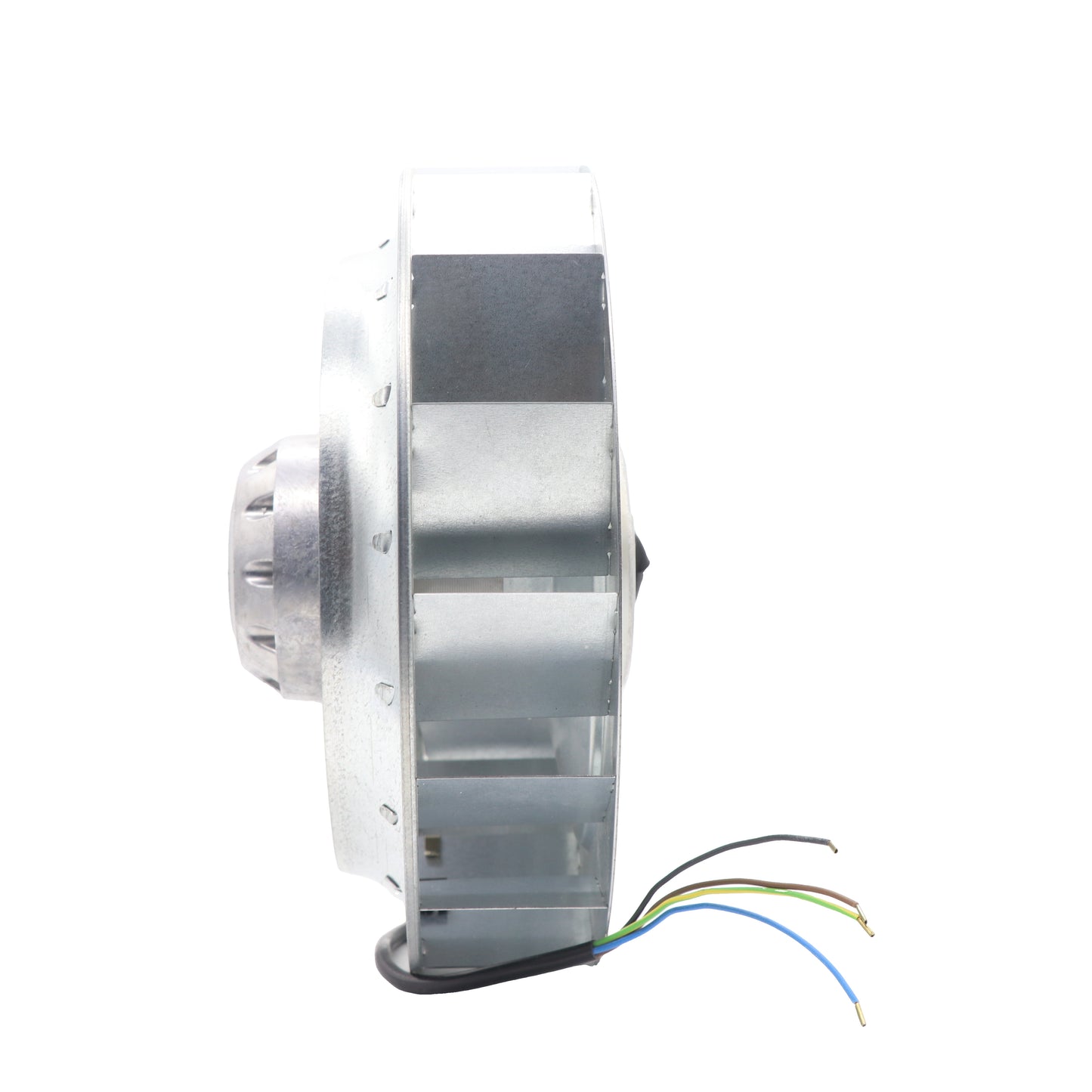 Side view of ebm-papst R2E250-AC09-05 centrifugal fan