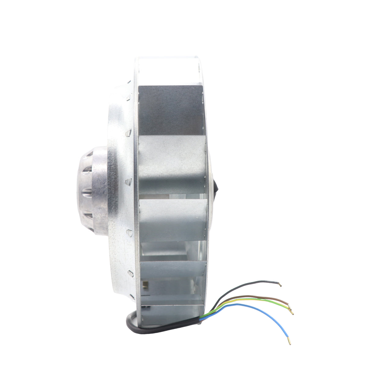 Side view of ebm-papst R2E250-AC09-05 centrifugal fan