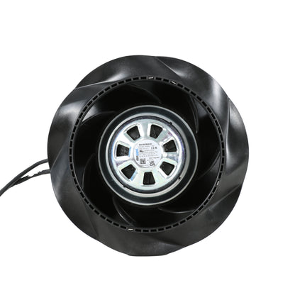 Front view of ebm-papst R3G190-RD45-03 centrifugal fan