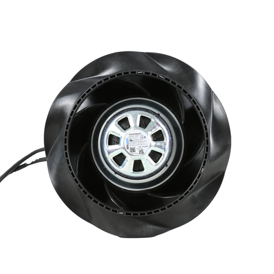 Front view of ebm-papst R3G190-RD45-03 centrifugal fan