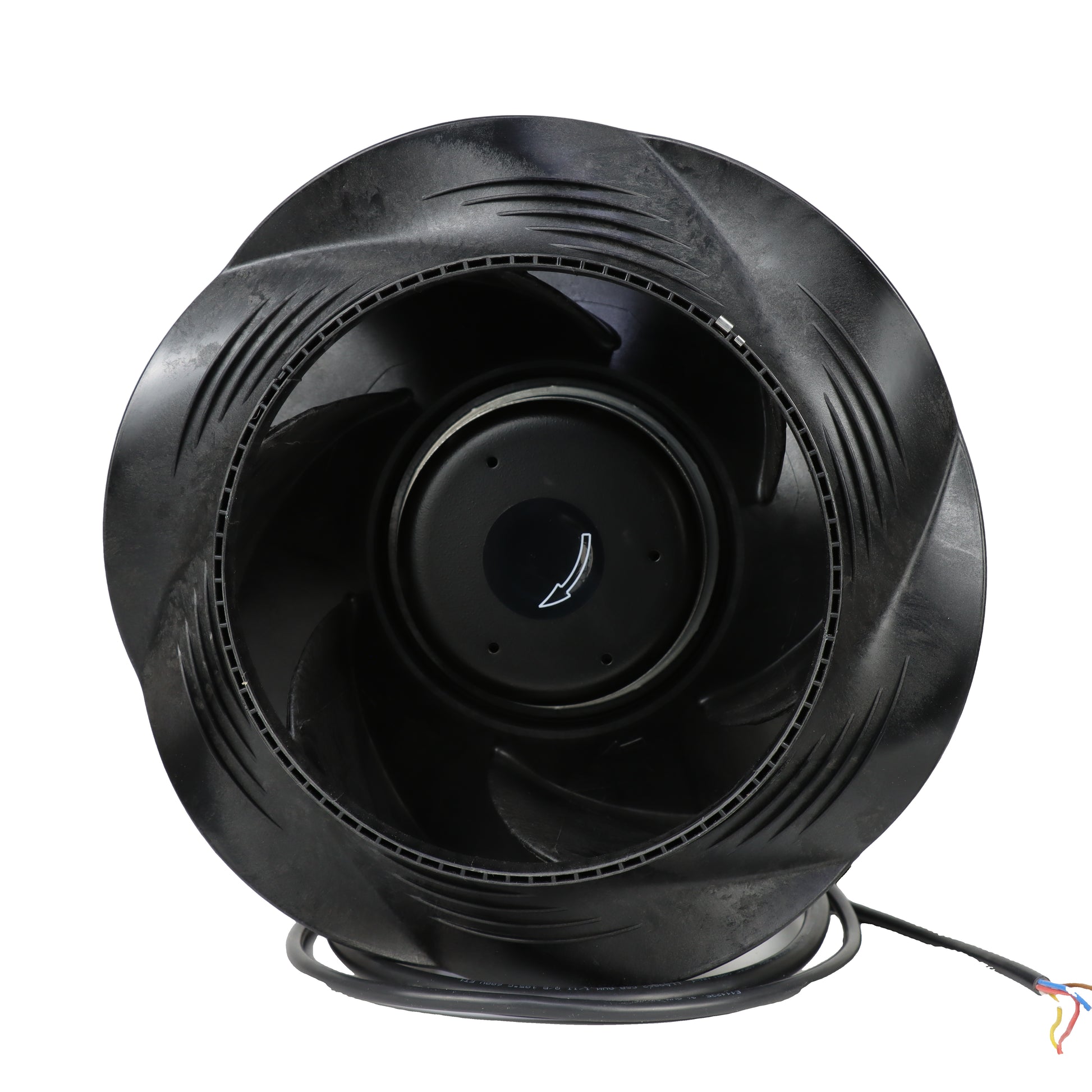 Front view of ebm-papst R3G250-PR17-W9/G01 centrifugal fan