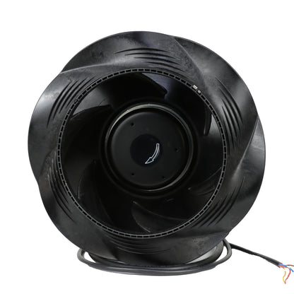 Front view of ebm-papst R3G250-PR17-W9/G01 centrifugal fan