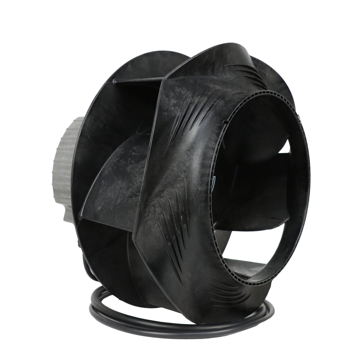 Side view of ebm-papst R3G250-PR17-W9/G01 centrifugal fan
