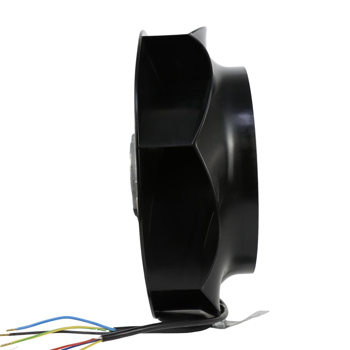 Side view of ebm-papst R3G250-RE07-07 centrifugal fan