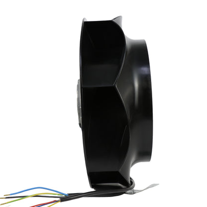 Side view of ebm-papst R3G250-RE07-07 centrifugal fan