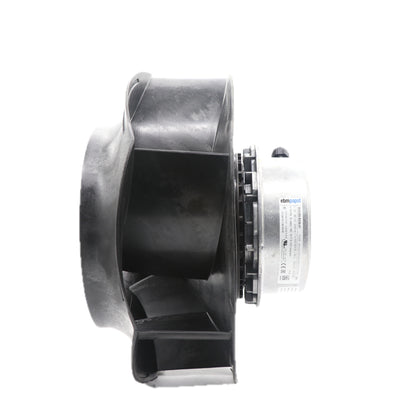 Side view of ebm-papst R3G355-RG56-01 centrifugal fan