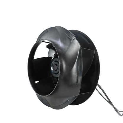 Side view of ebm-papst R3G400-RJ75-01 centrifugal fan