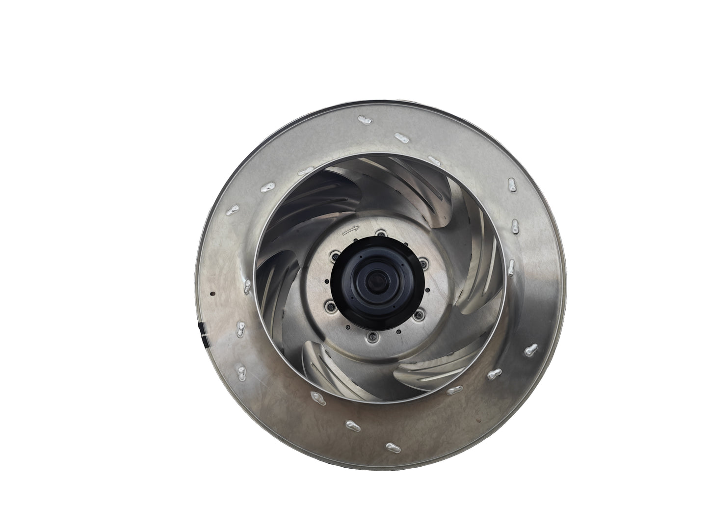 Front view of ebm-papst R3G450-AG33-01 centrifugal fan