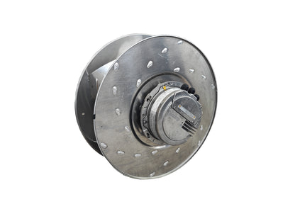 Nameplate detail of ebm-papst R3G450-AG33-01 centrifugal fan