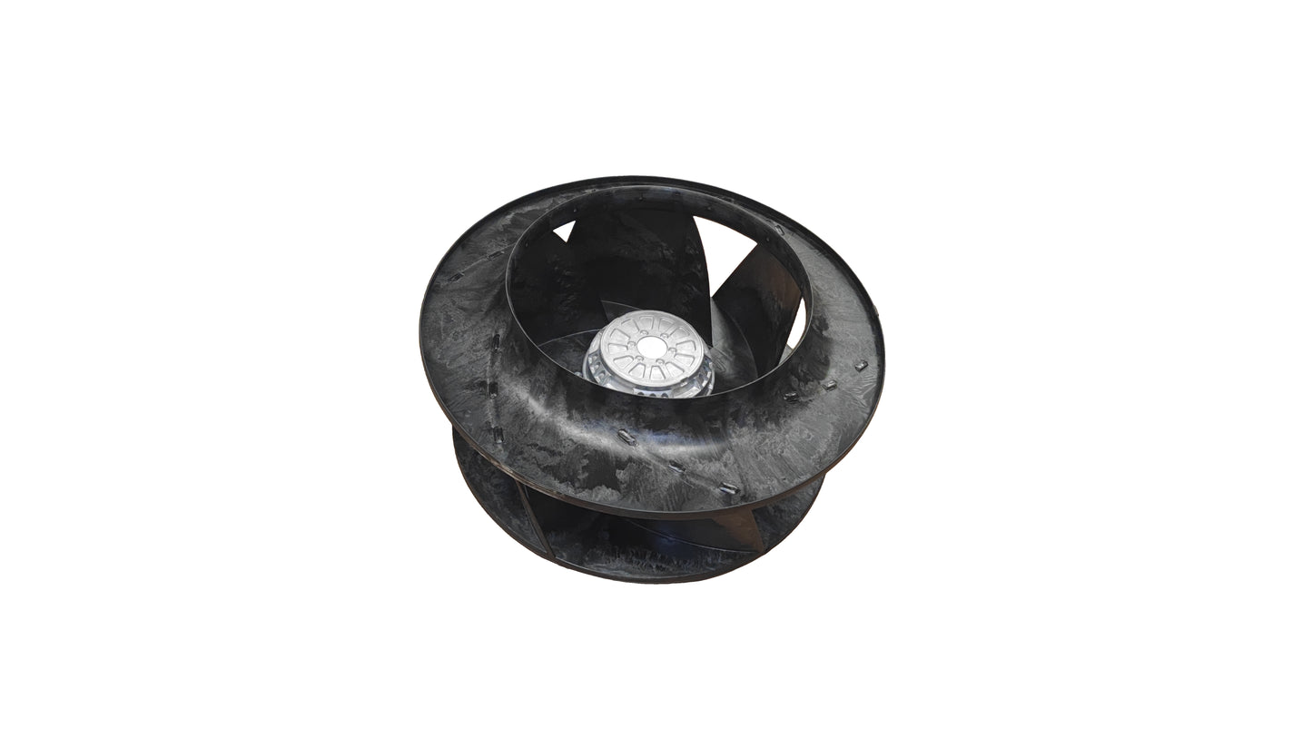 Front view of ebm-papst R4D450-RH01-01 centrifugal fan