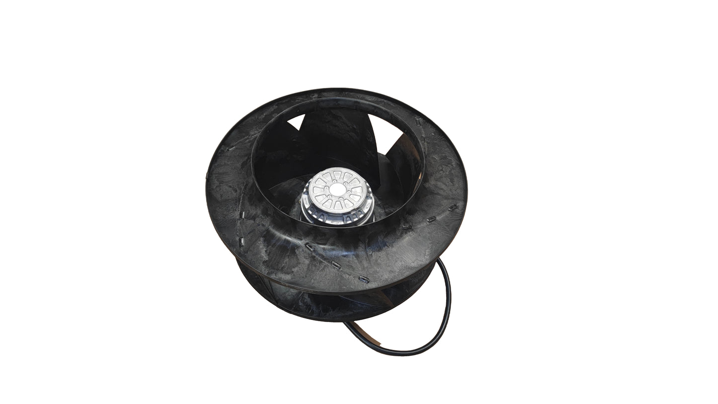 Side view of ebm-papst R4D450-RH01-01 centrifugal fan