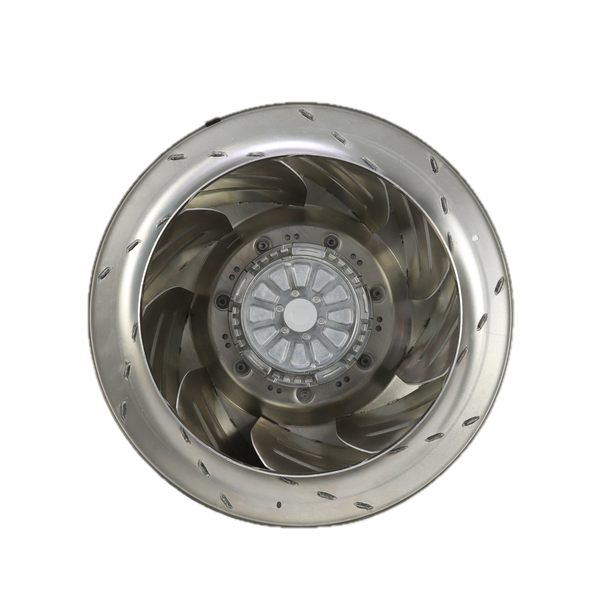 Front view of ebm-papst R4D500-AT03-01 centrifugal fan