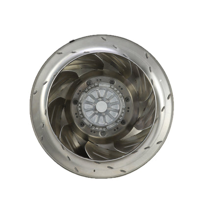 Front view of ebm-papst R4D500-AT03-01 centrifugal fan