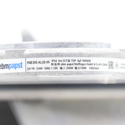 ebmpapst R4E355-AL02-05 230V 1420RPM 3165m³/h Centrifugal Fan for Fan Filter Units (FFU)