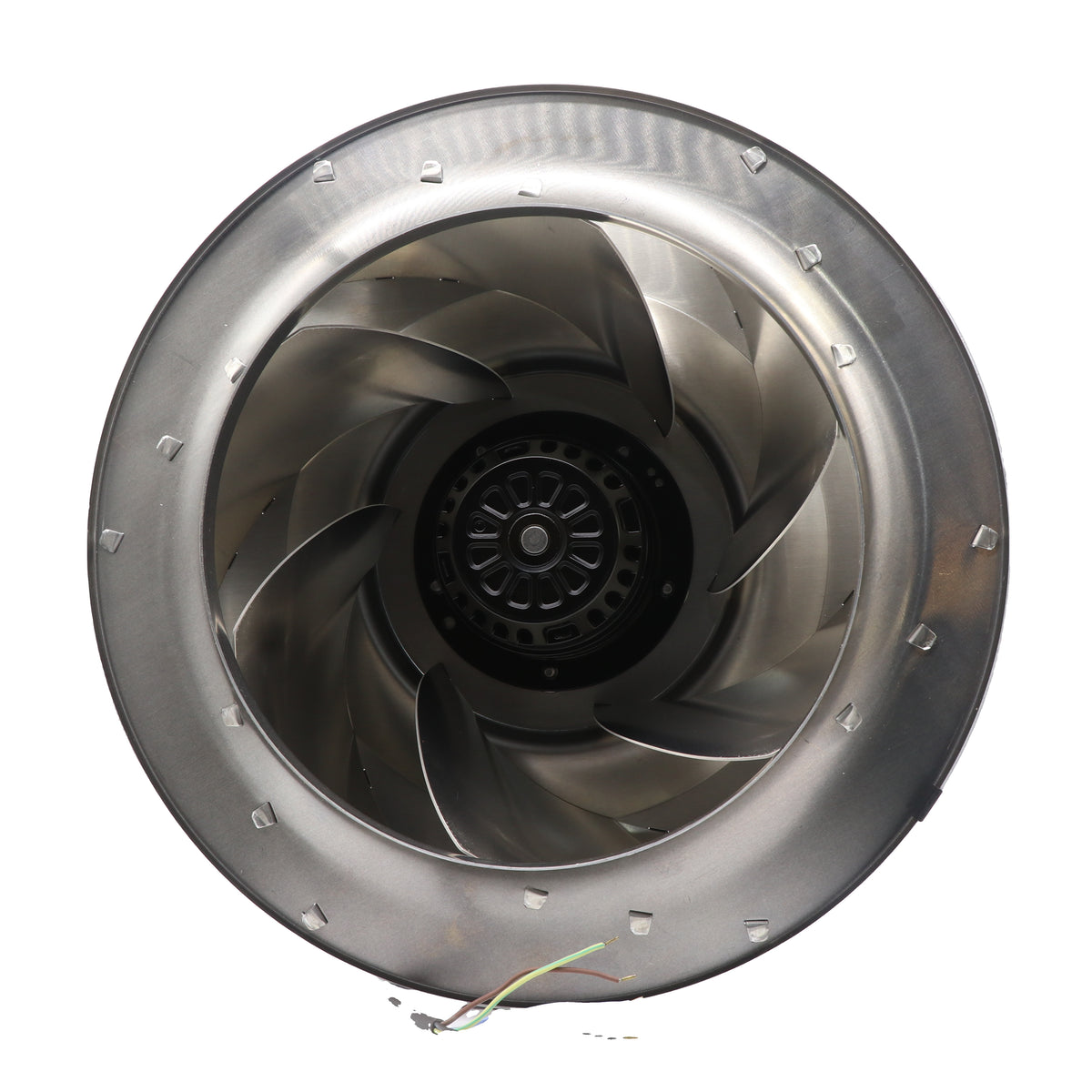 Front view of ebm-papst R4E400-AB23-05 centrifugal fan