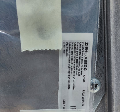 Ziehl-Abegg RF22P-2DK.3F.5R AC Centrifugal Fan 3~400VAC External Rotor