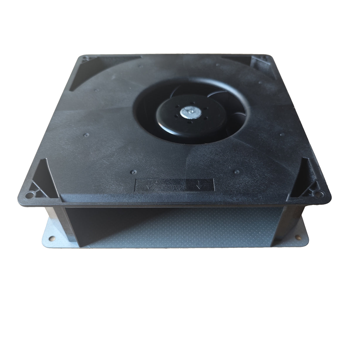 Side view of ebm-papst RG160-28/18NU centrifugal fan