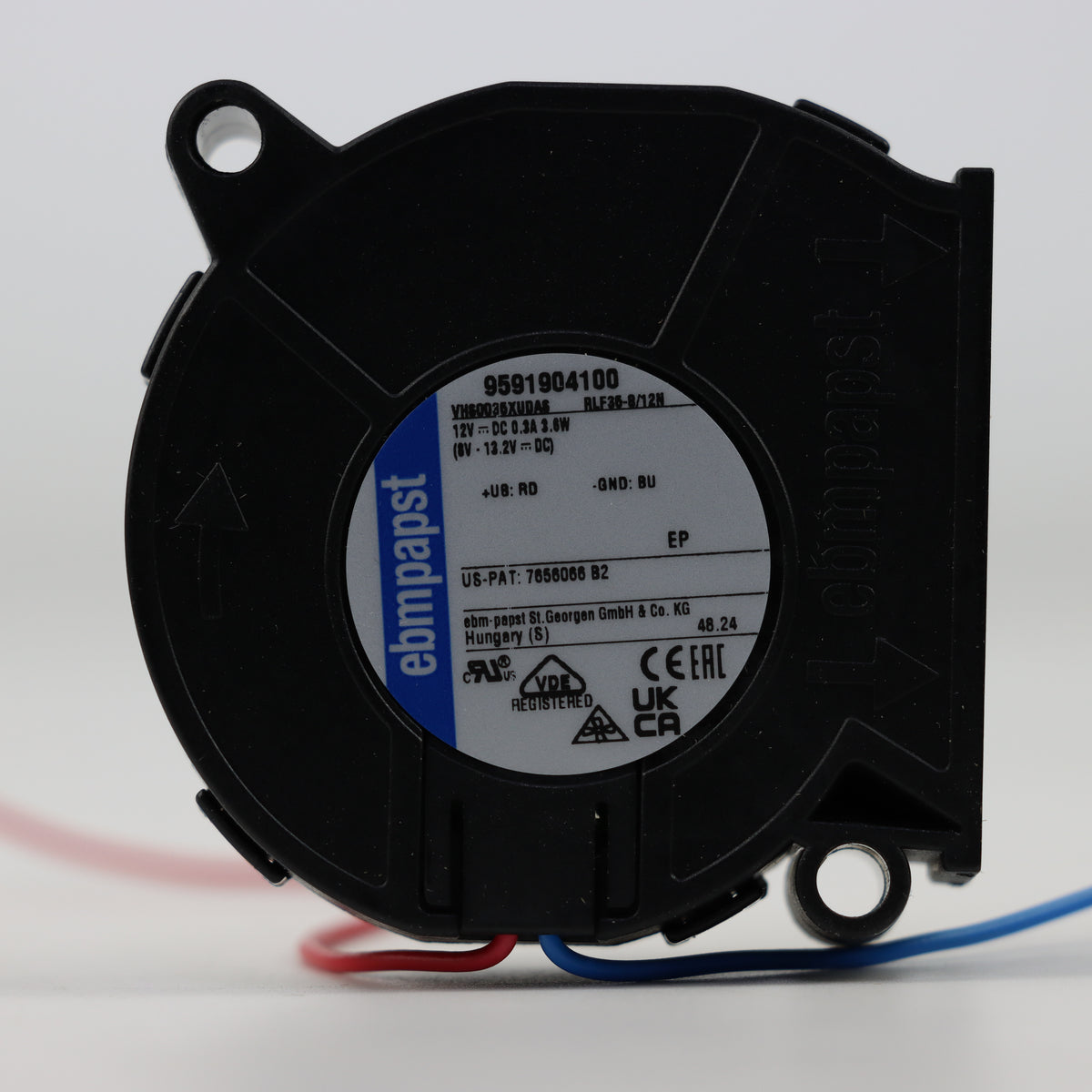 Centrifugal Fan RLF35-8/12N 9.6m³/h 6700RPM - ebm-papst