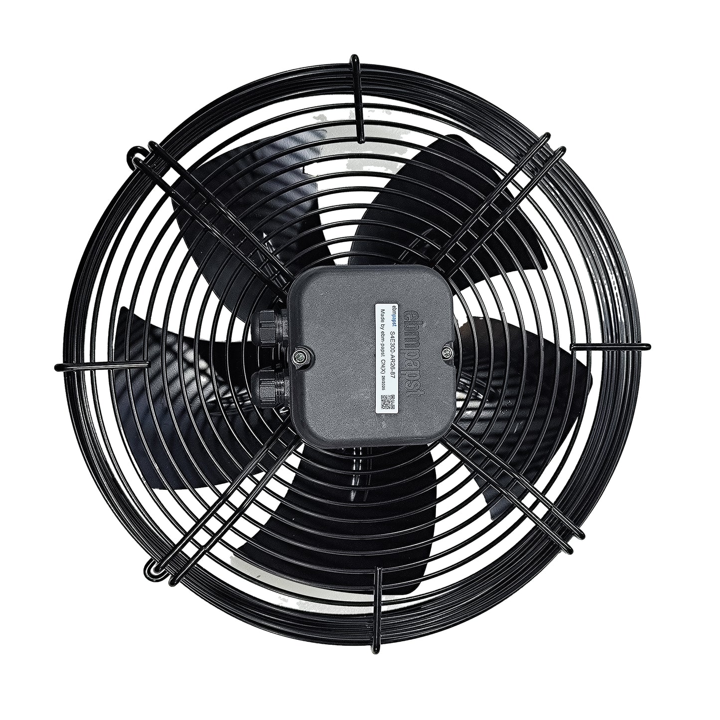 Back view of ebm-papst S4E300-AR26-87 axial fan