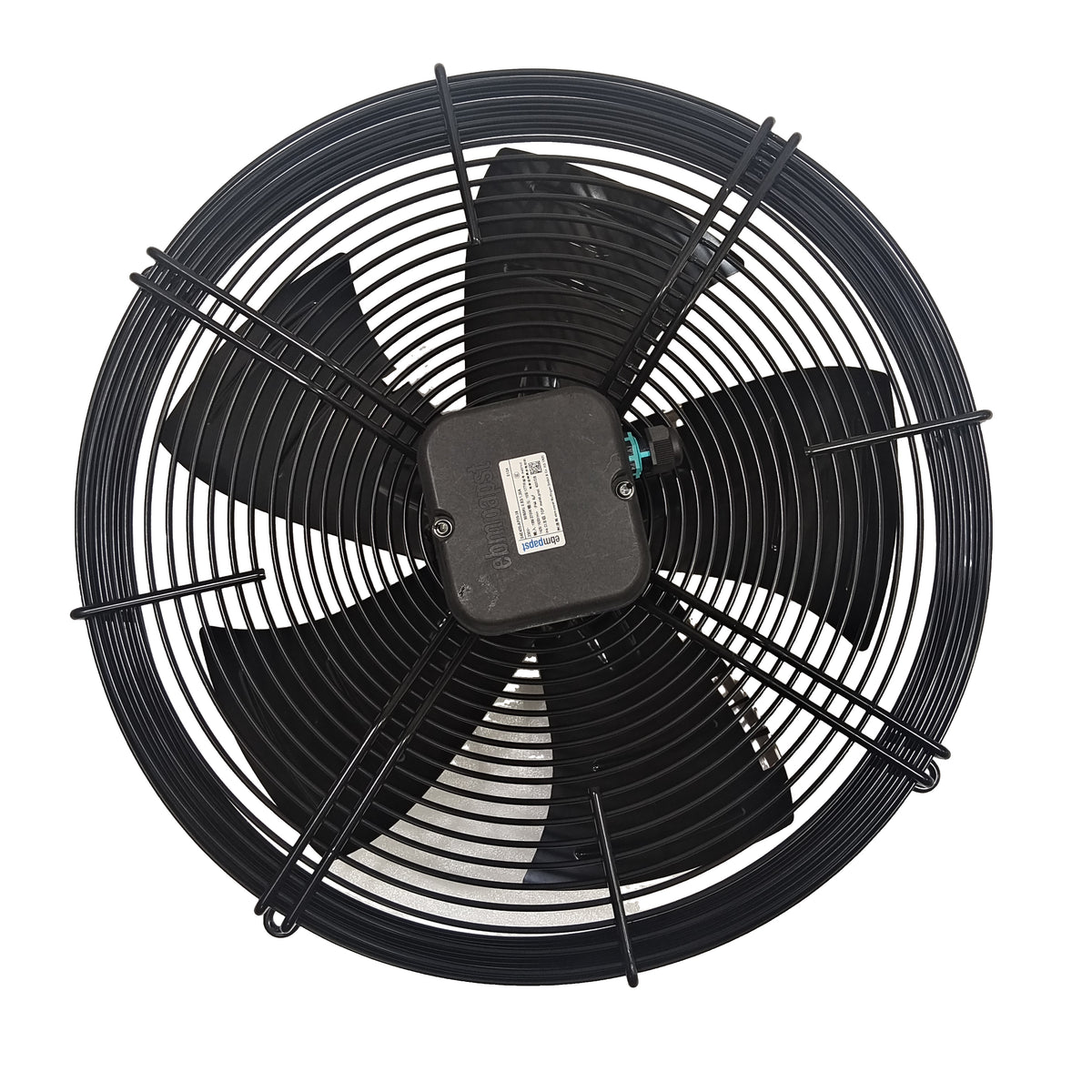 Front view of ebm-papst S4E400-AP05-38 axial fan