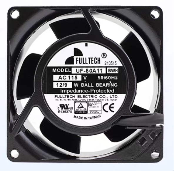 FULLTECH UF-80A11BTH-BWH 115 VAC Industrial Axial Cooling Fan