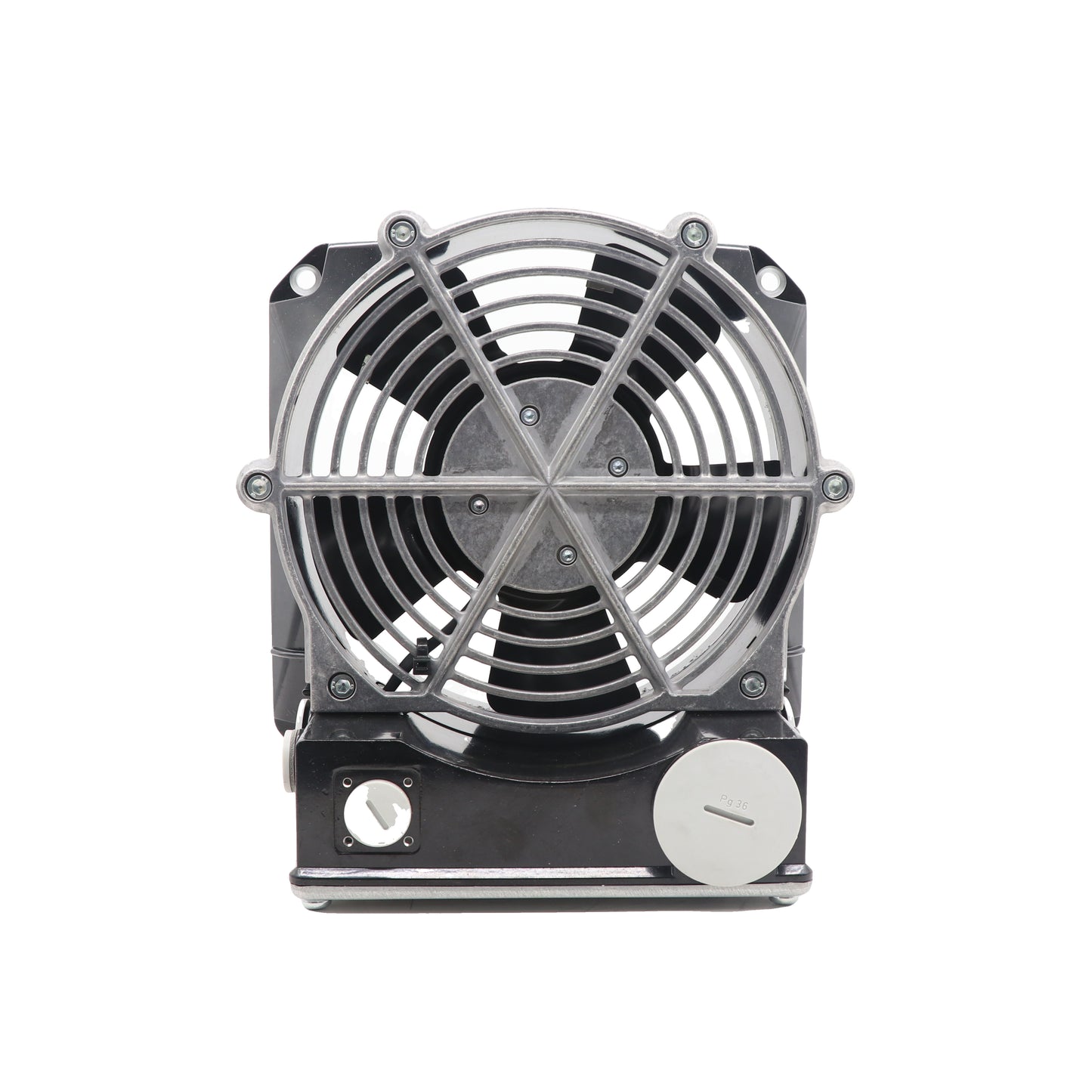 Front view of ebm-papst W2D210-EA10-22 axial fan