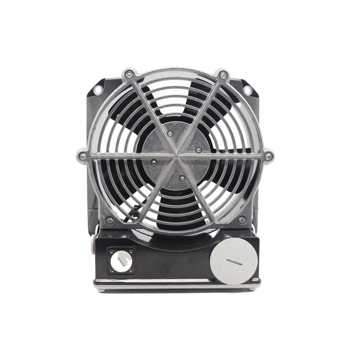 Front view of ebm-papst W2D210-EA10-22 axial fan