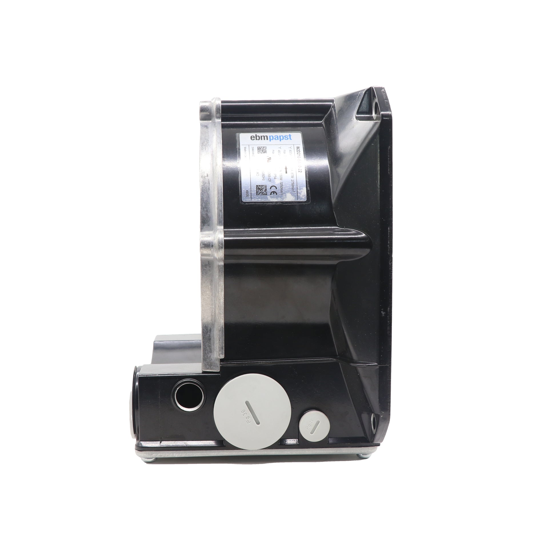 Side view of ebm-papst W2D210-EA10-22 axial fan