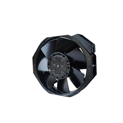 Front view of ebm-papst W2E142-BB05-01 axial fan