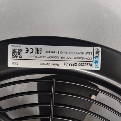 ebm-papst W2E250-CE65-01 AC Axial Fan 230VAC 250mm 50/60Hz Wall Ring