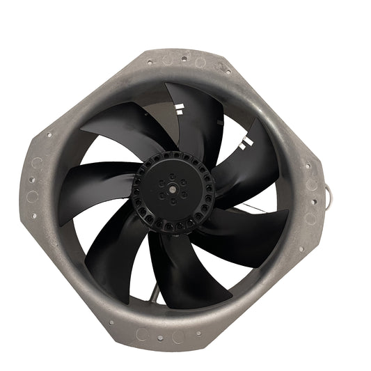 Front view of ebm-papst W2E250-HJ28-01 axial fan