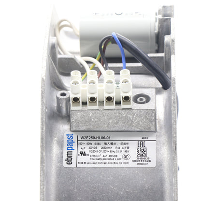 ebm-papst W2E250-HL06-01 AC Axial Fan 230VAC 250mm 50/60Hz Wall Ring