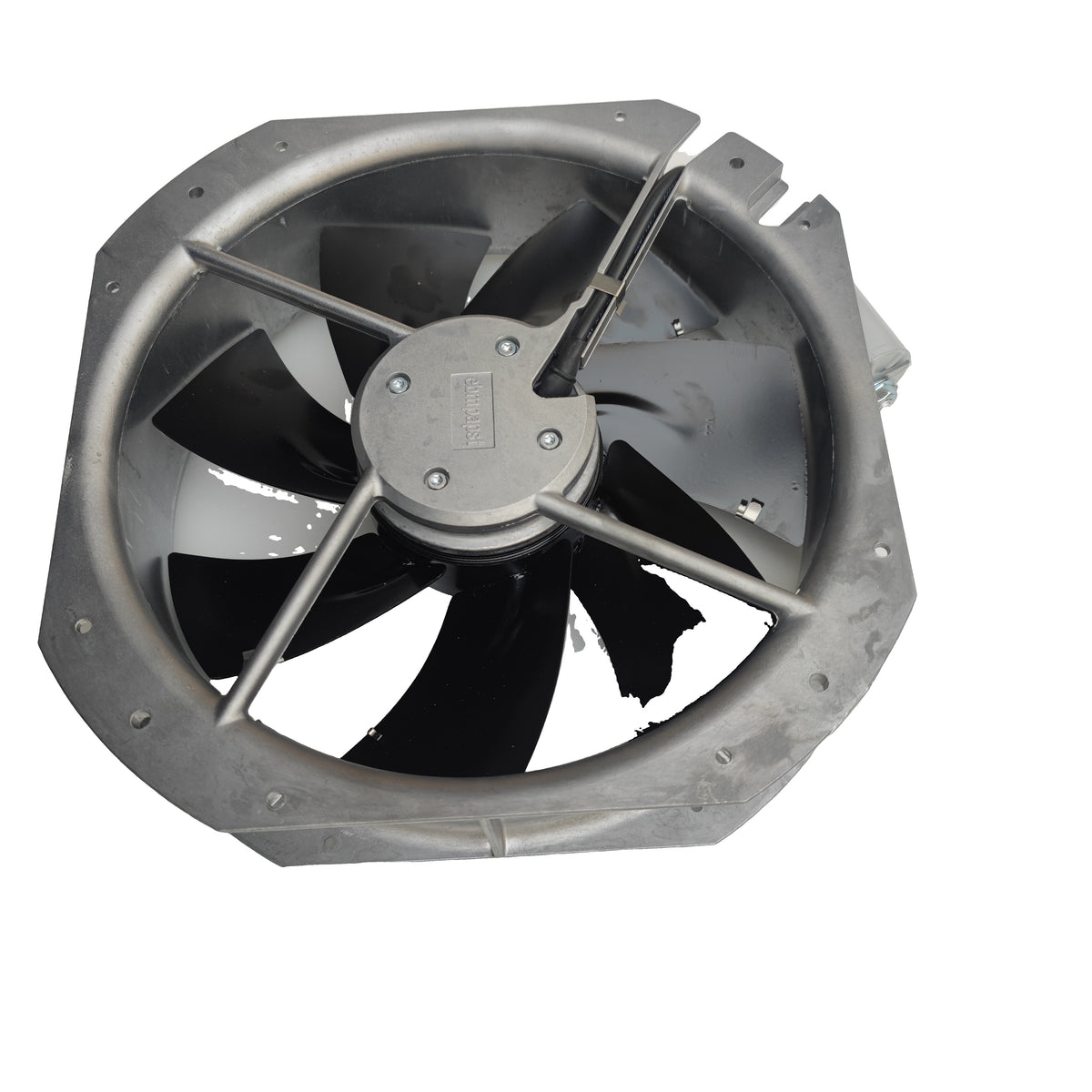 Front view of ebm-papst W2E250-HL08-07 axial fan