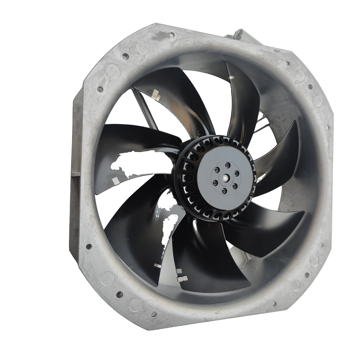 Side view of ebm-papst W2E250-HL08-07 axial fan