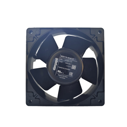 Front view of ebm-papst W2G110-AK43-31 axial fan
