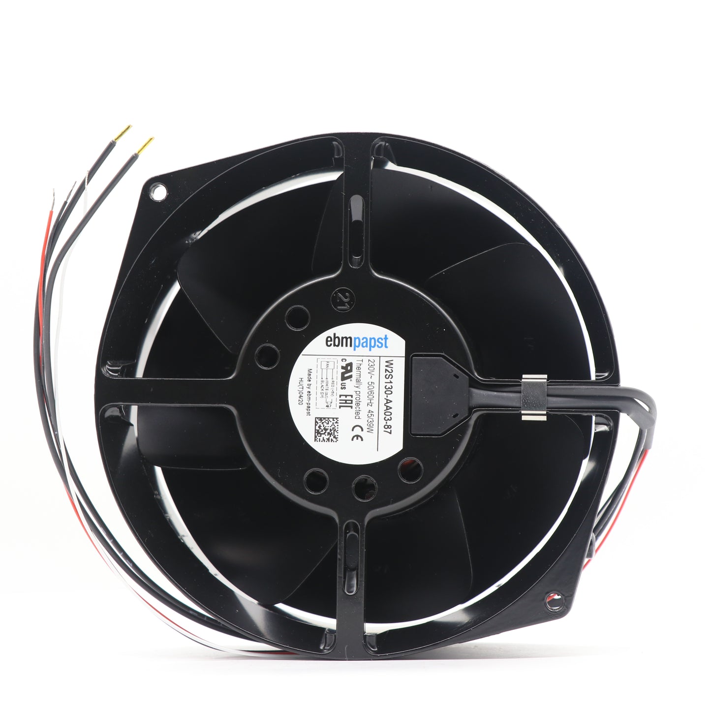 ebmpapst W2S130-AA03-87 172×150×55mm 45W 80Pa Axial Fan - Industrial Airflow