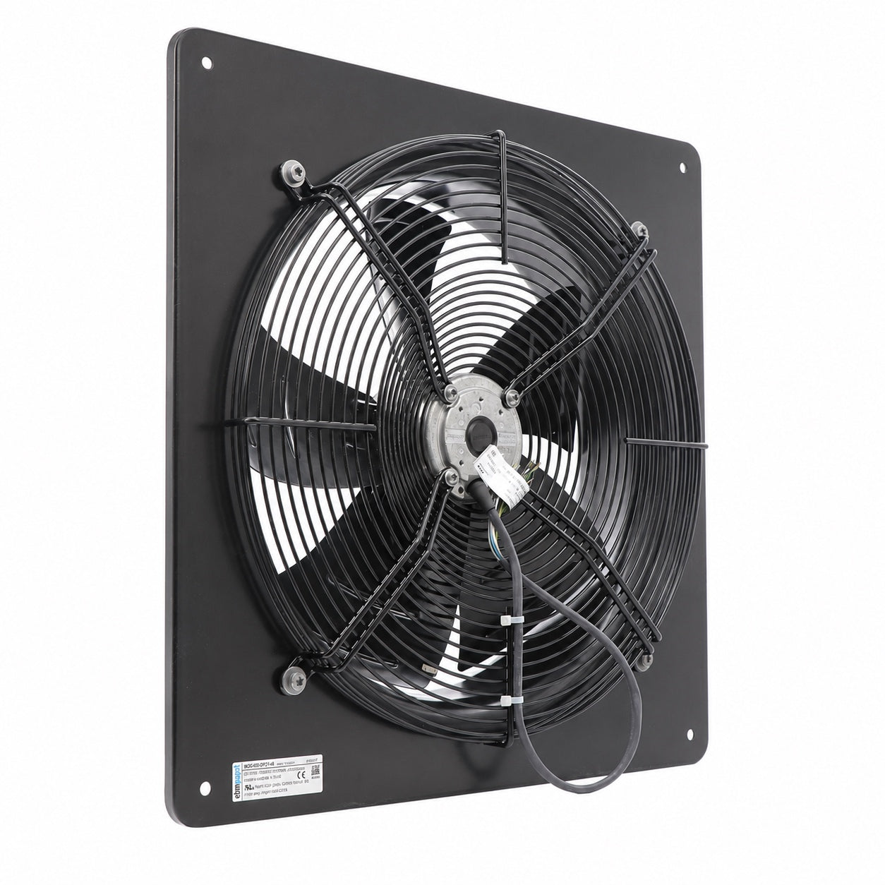 Back view of ebm-papst W4D400-DP12-40 axial fan