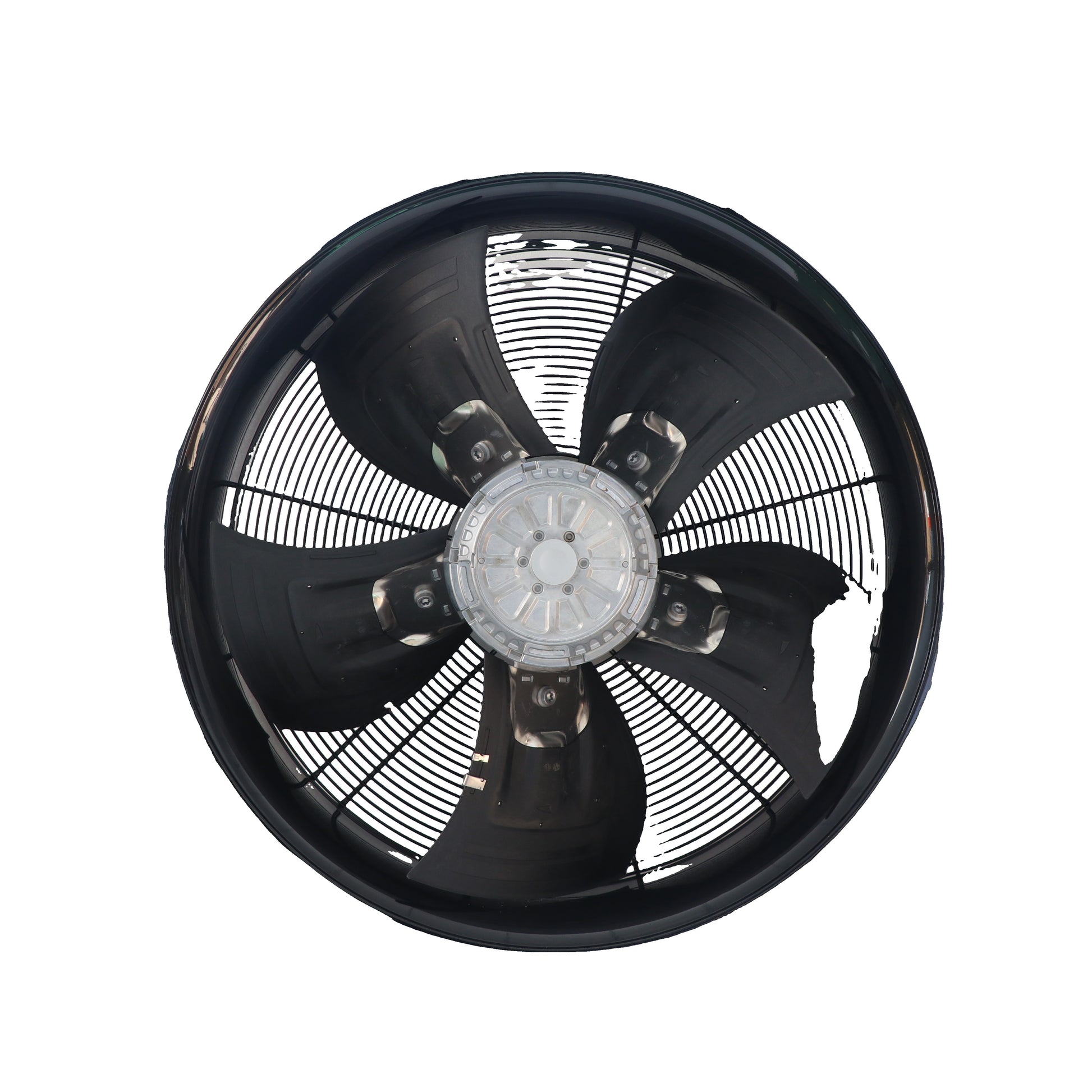 Front view of ebm-papst W4D630-GD01-01 axial fan