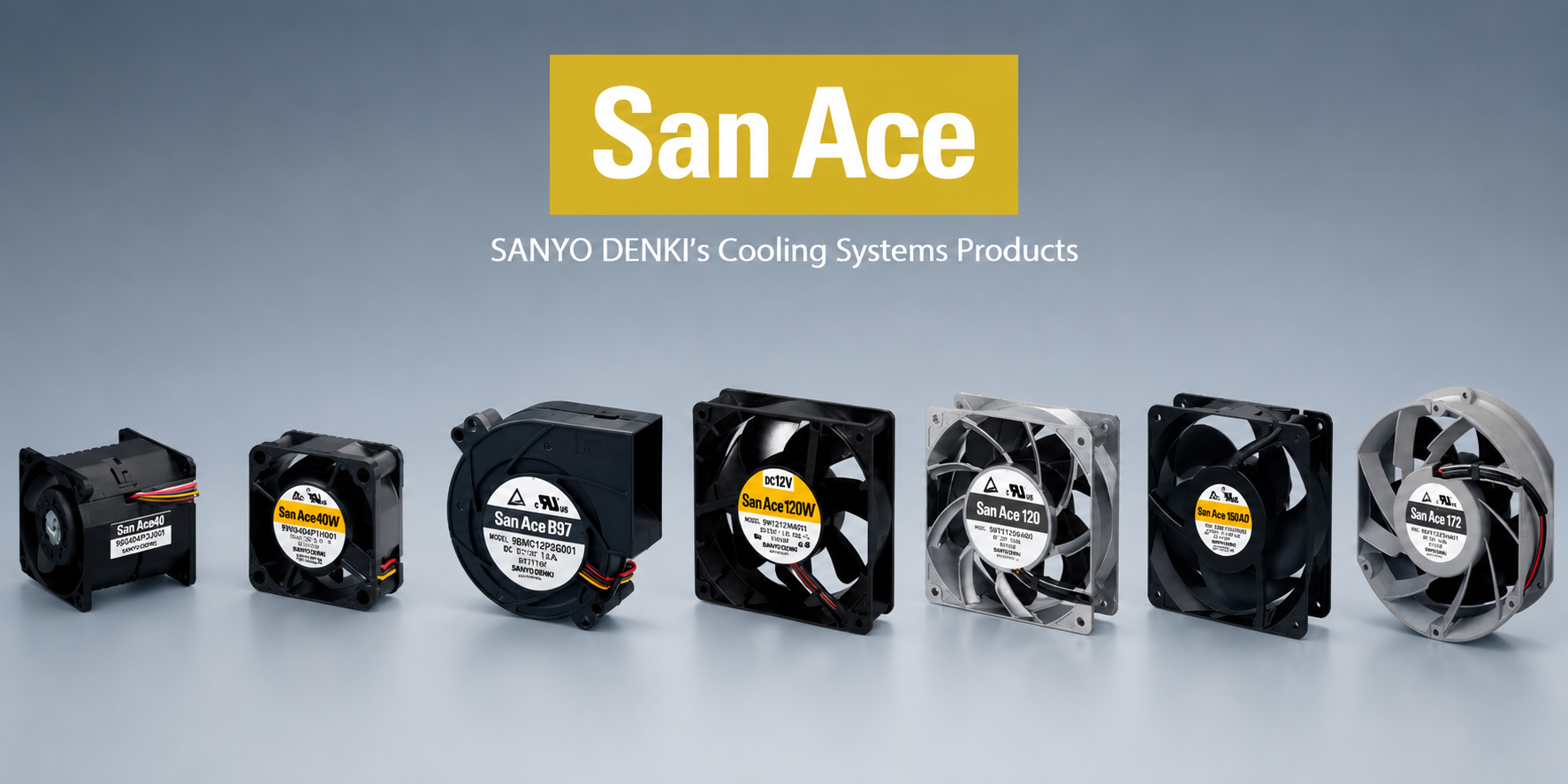 SANYO DENKI San Ace industrial cooling fan product range