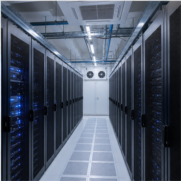 Industrial data center cooling fans